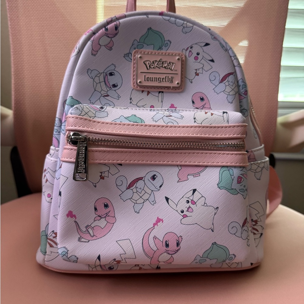 Loungefly Pokemon Pastel Backpack - Pink and White